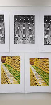 Relief Prints Ready for Marking