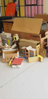Collection of the Carboard Sculptures